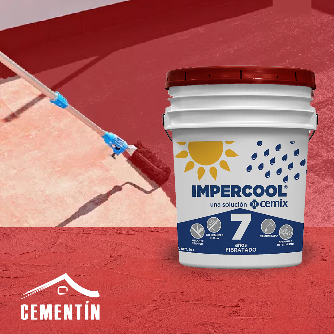 IMPERCOOL IMPERMEABILIZANTE FIBRATADO 7 AÑOS 19L - CEMIX