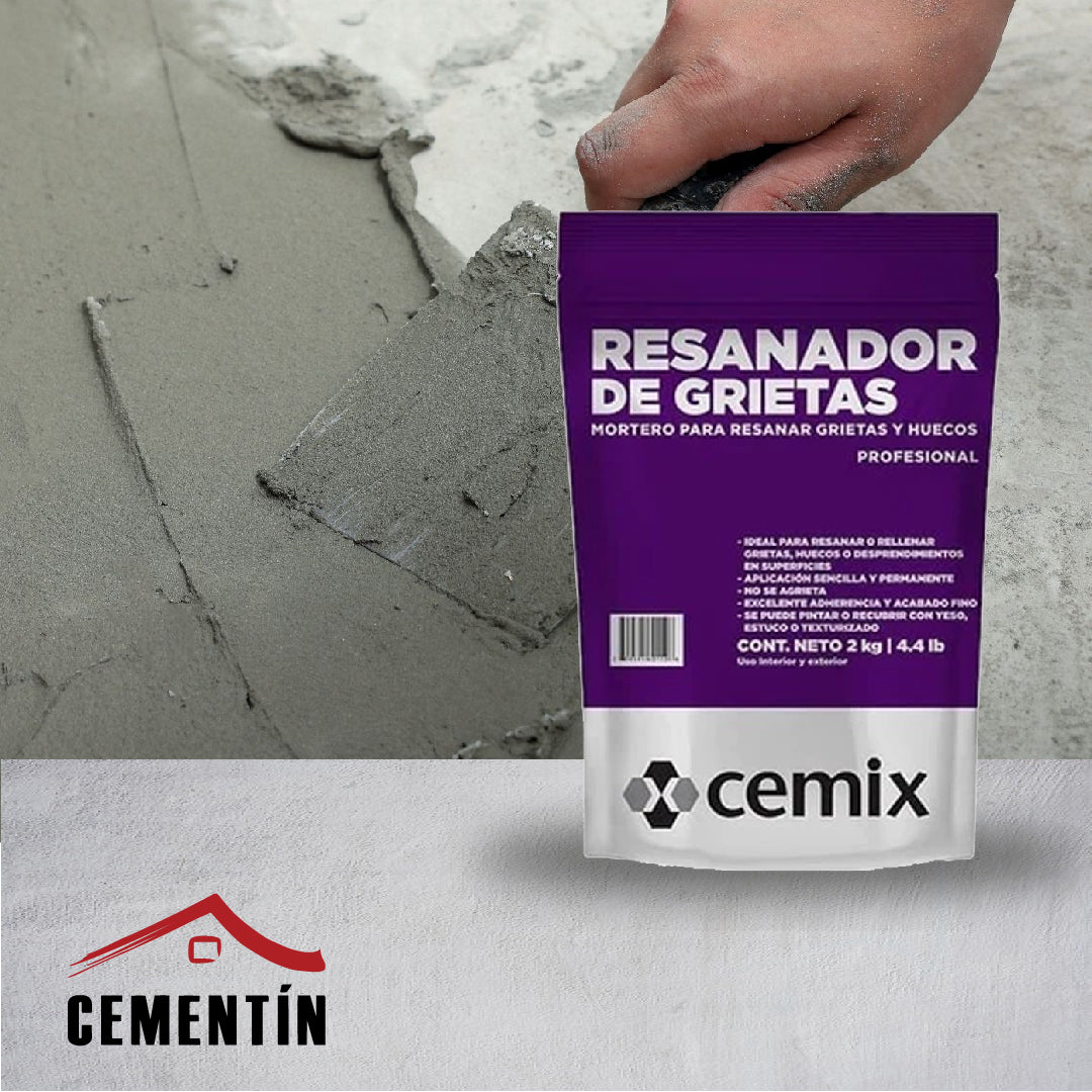 MORTERO RESANADOR DE GRIETAS GRIS 2 KG - CEMIX
