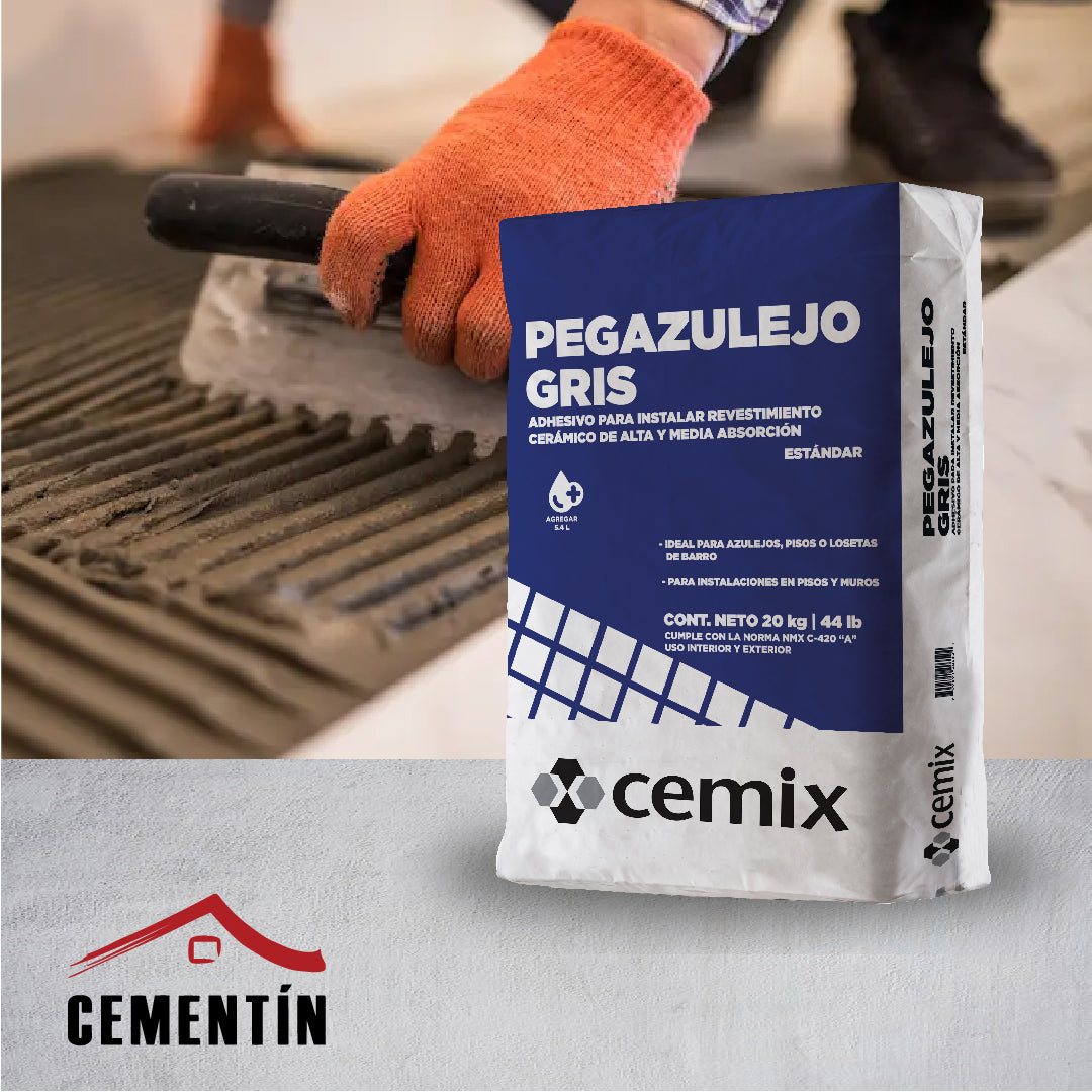 PEGAZULEJO GRIS 20 KG - CEMIX